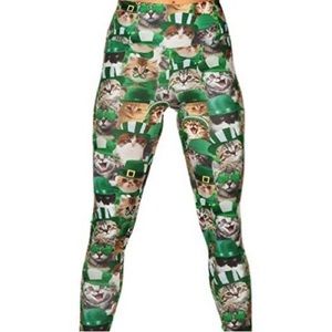 Tipsy Elves St. Patrick’s Day Cat Leggings